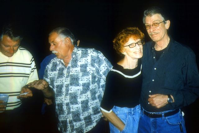 Pete and Susan Klassanos, Don Tatro '59 and Bill Nelson '59